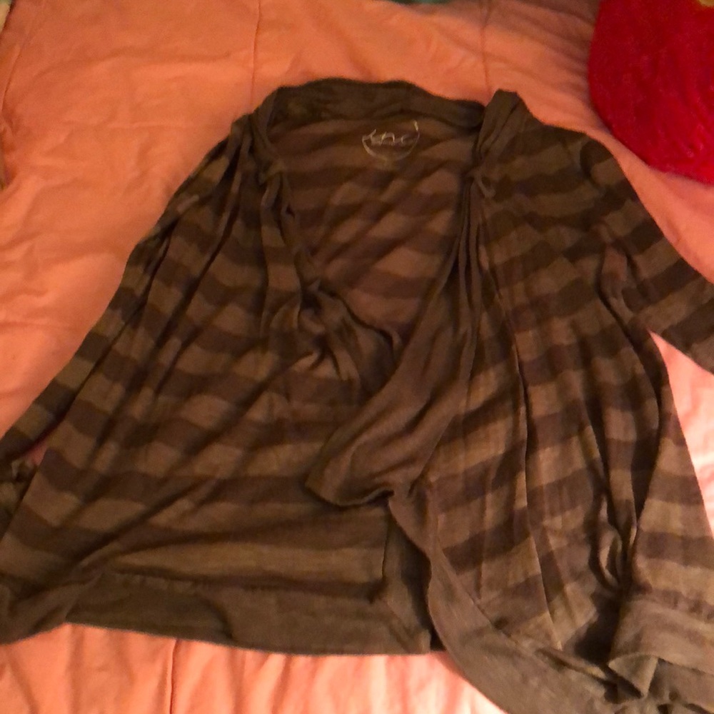 Inc open striped tee
